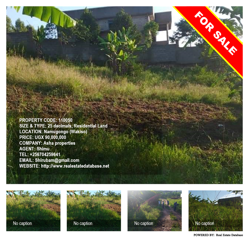 Residential Land  for sale in Namugongo Wakiso Uganda, code: 110050