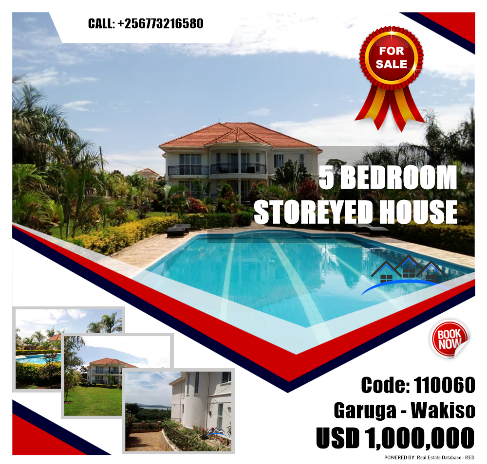 5 bedroom Storeyed house  for sale in Garuga Wakiso Uganda, code: 110060