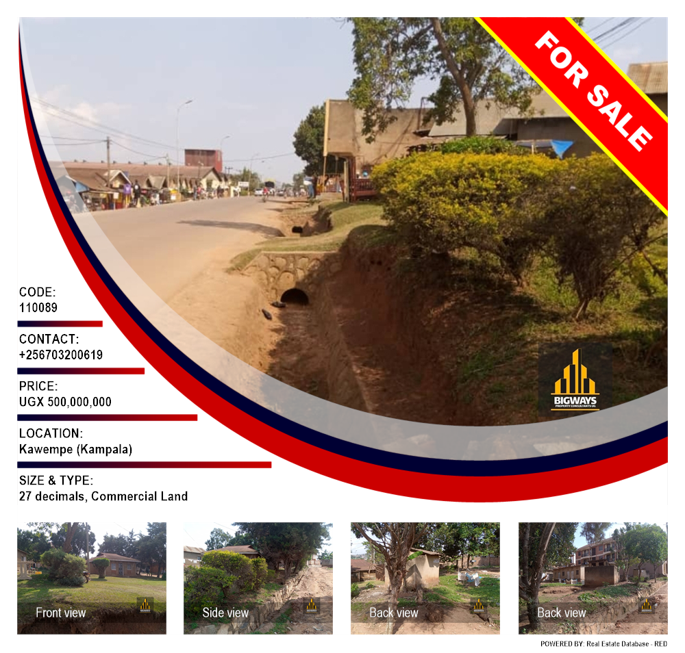 Commercial Land  for sale in Kawempe Kampala Uganda, code: 110089