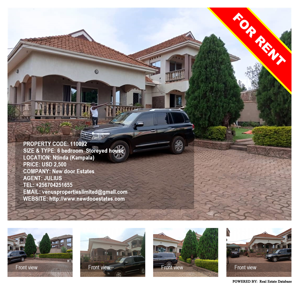 6 bedroom Storeyed house  for rent in Ntinda Kampala Uganda, code: 110092