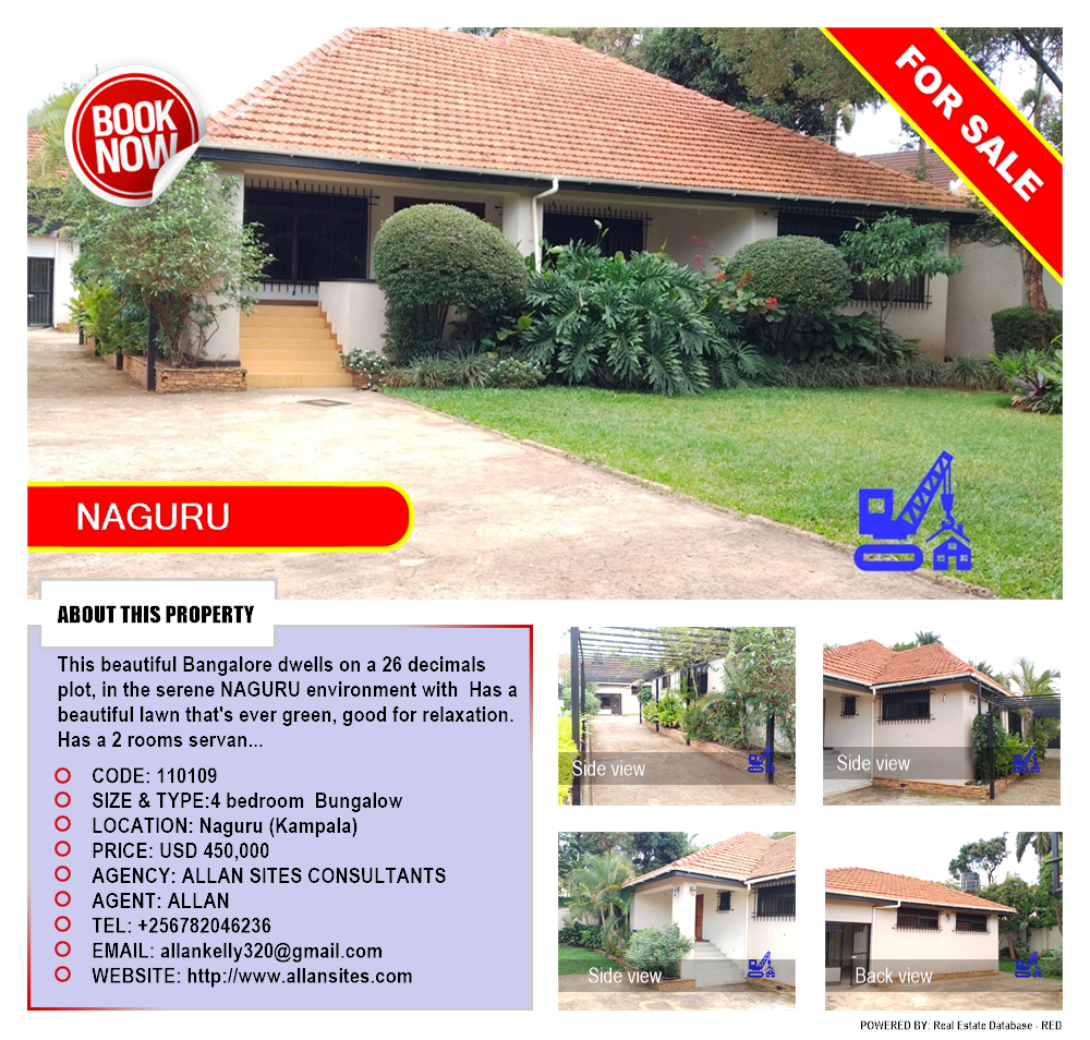 4 bedroom Bungalow  for sale in Naguru Kampala Uganda, code: 110109
