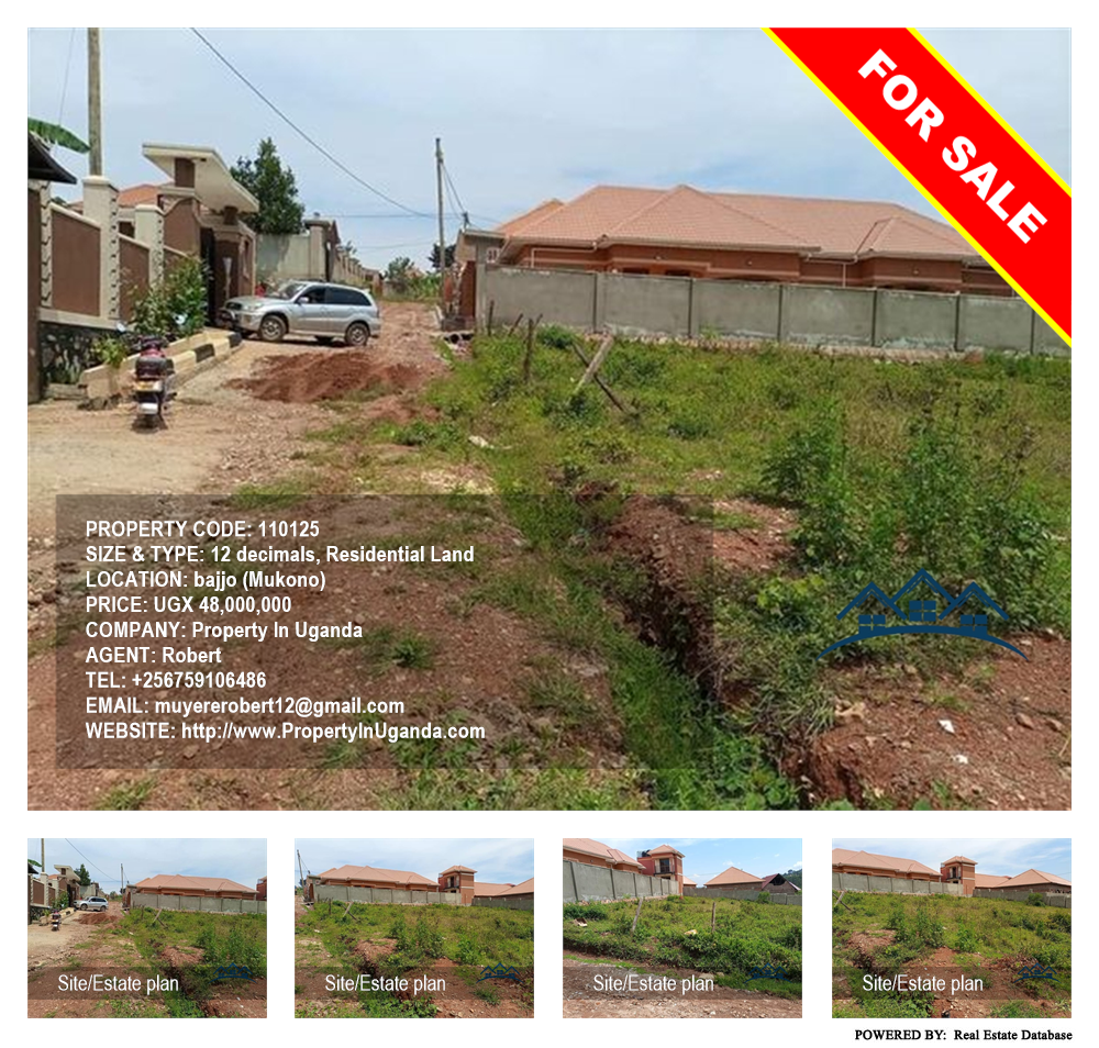 Residential Land  for sale in Bajjo Mukono Uganda, code: 110125