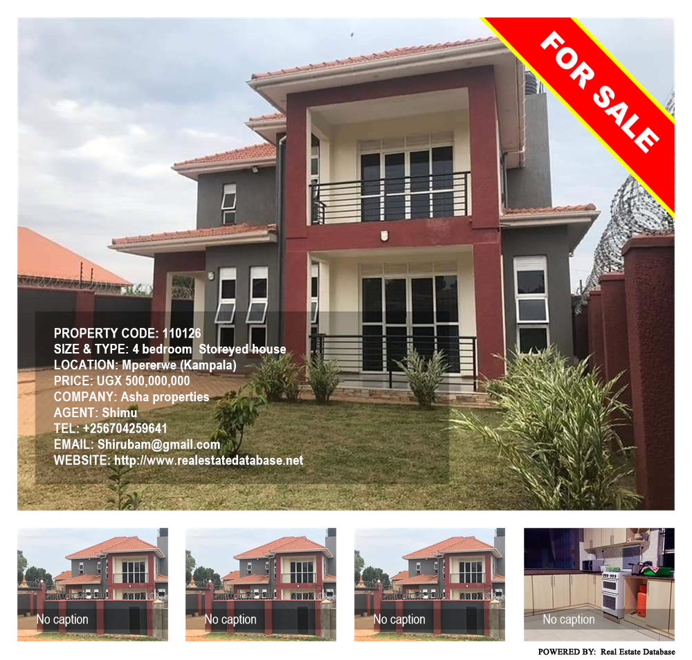 4 bedroom Storeyed house  for sale in Mpererwe Kampala Uganda, code: 110126