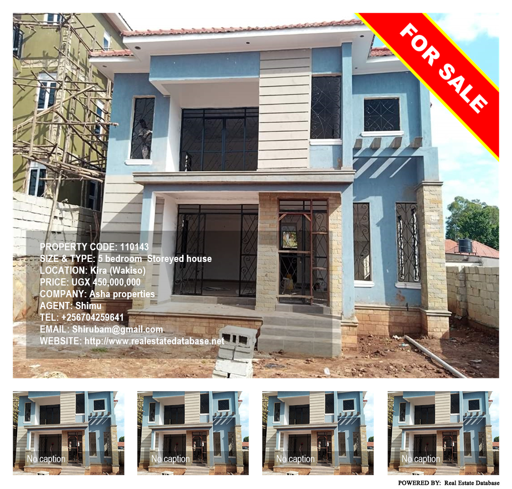 5 bedroom Storeyed house  for sale in Kira Wakiso Uganda, code: 110143