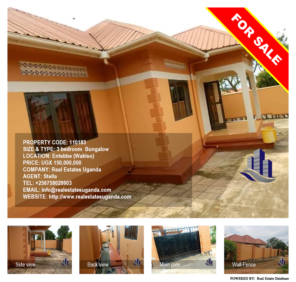3 bedroom Bungalow  for sale in Entebbe Wakiso Uganda, code: 110183