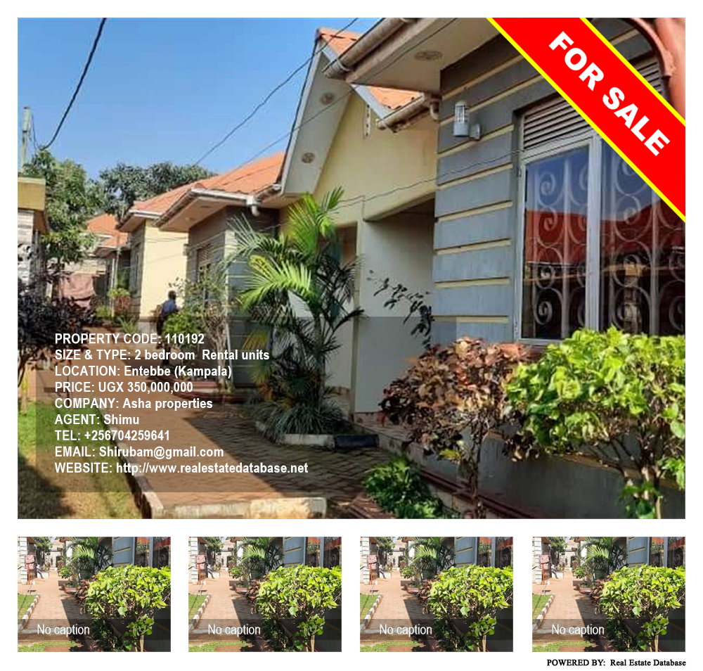 2 bedroom Rental units  for sale in Entebbe Kampala Uganda, code: 110192