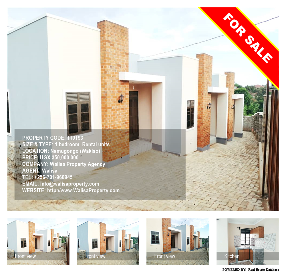 1 bedroom Rental units  for sale in Namugongo Wakiso Uganda, code: 110193