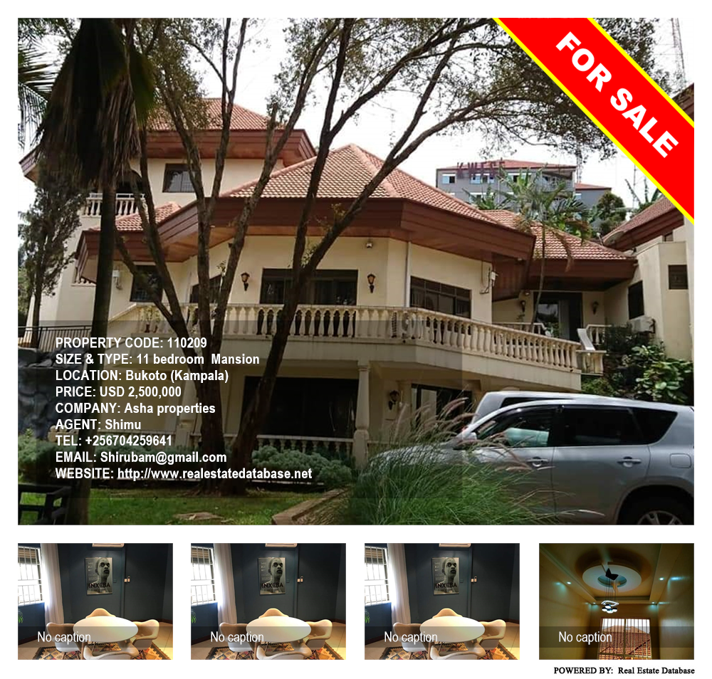 11 bedroom Mansion  for sale in Bukoto Kampala Uganda, code: 110209