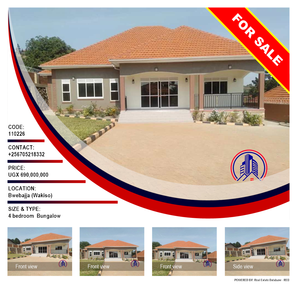 4 bedroom Bungalow  for sale in Bwebajja Wakiso Uganda, code: 110226