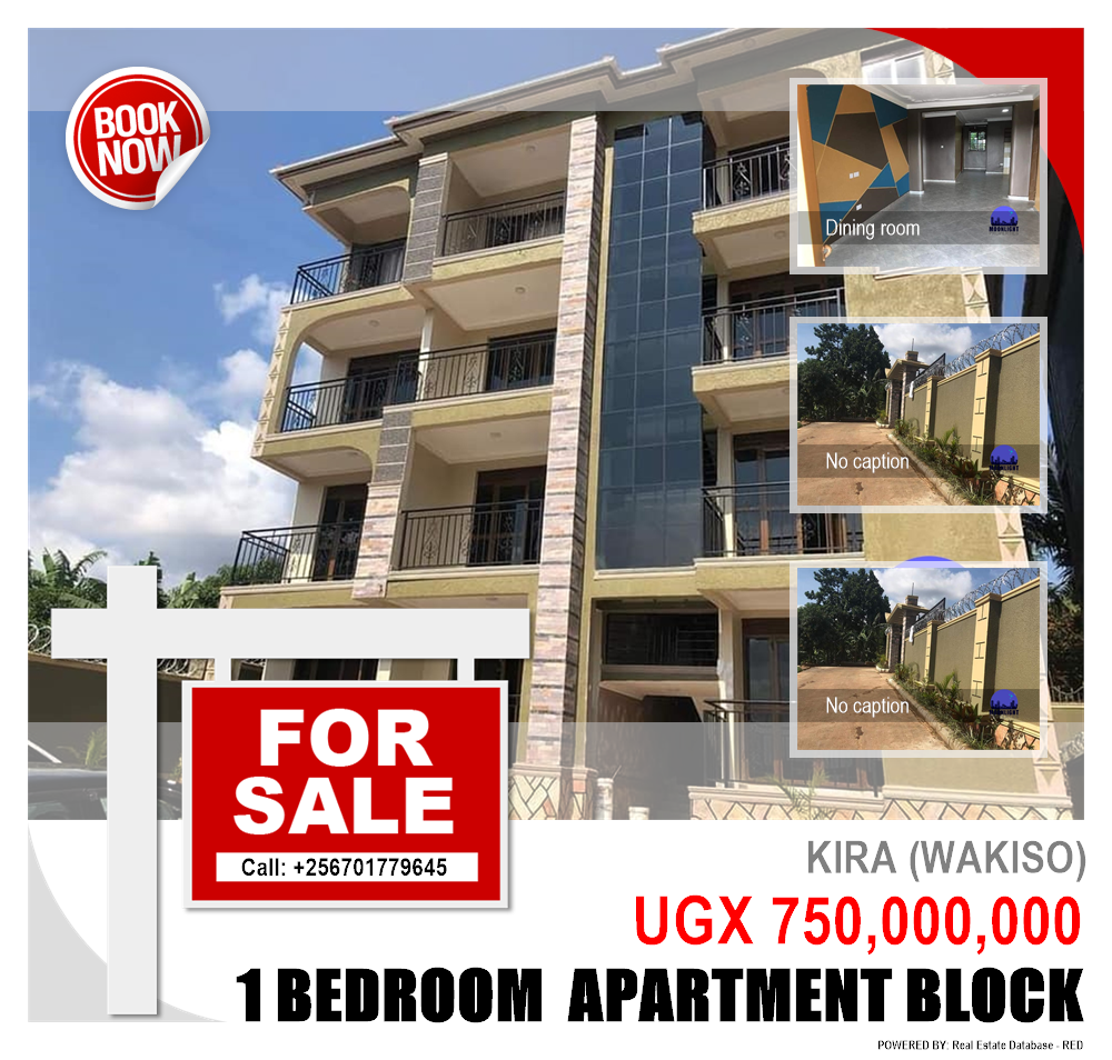 1 bedroom Apartment block  for sale in Kira Wakiso Uganda, code: 110228