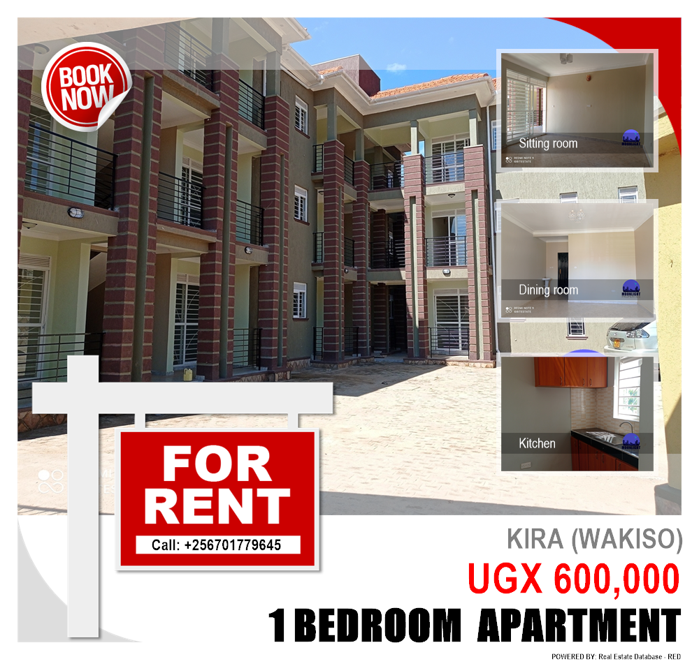 1 bedroom Apartment  for rent in Kira Wakiso Uganda, code: 110229
