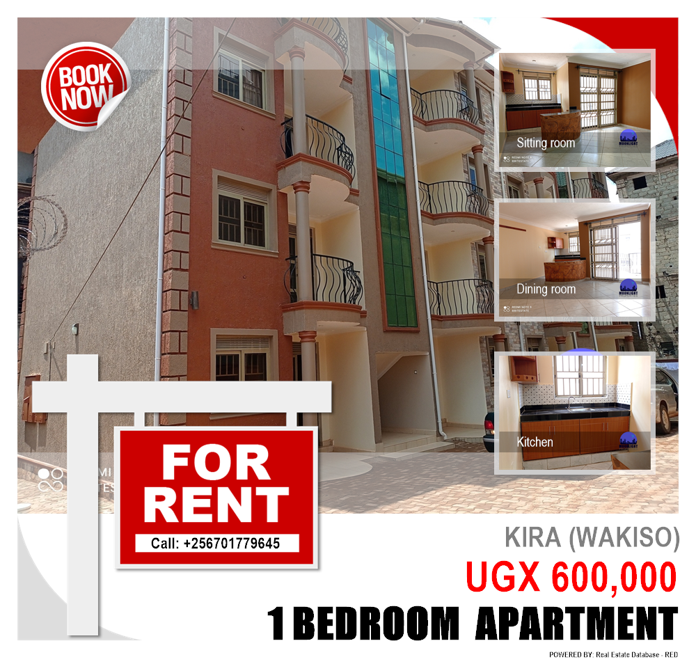 1 bedroom Apartment  for rent in Kira Wakiso Uganda, code: 110233