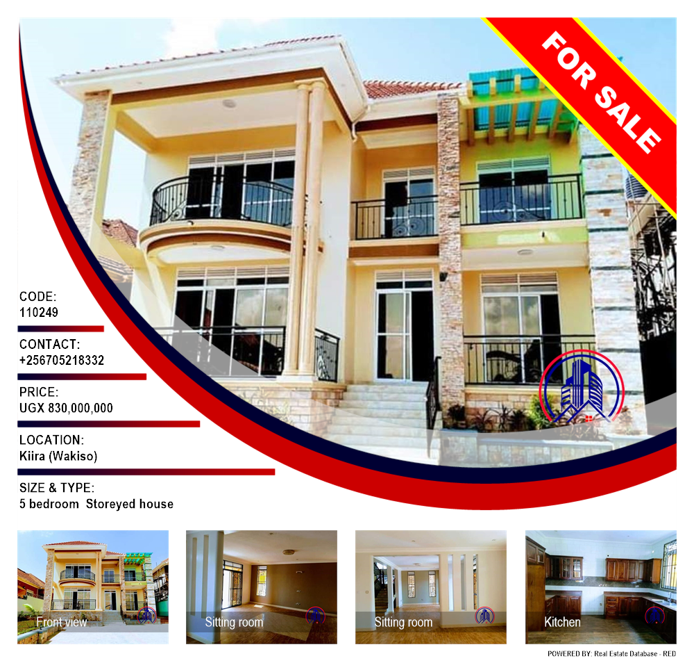 5 bedroom Storeyed house  for sale in Kiira Wakiso Uganda, code: 110249