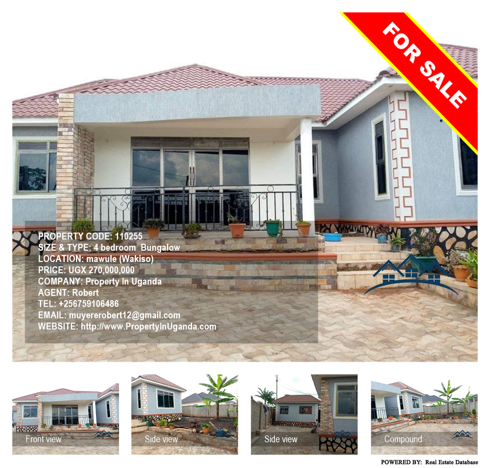 4 bedroom Bungalow  for sale in Mawule Wakiso Uganda, code: 110255