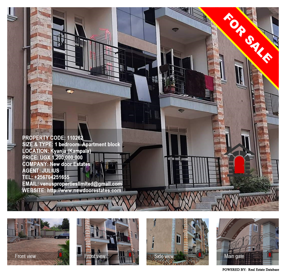 1 bedroom Apartment block  for sale in Kyanja Kampala Uganda, code: 110262