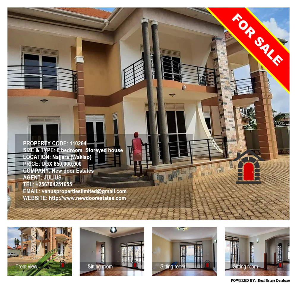 6 bedroom Storeyed house  for sale in Najjera Wakiso Uganda, code: 110264