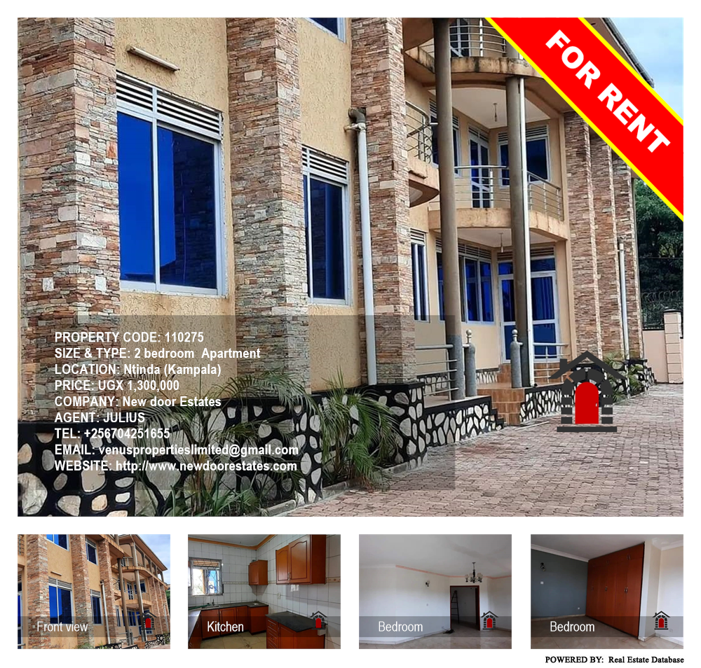 2 bedroom Apartment  for rent in Ntinda Kampala Uganda, code: 110275