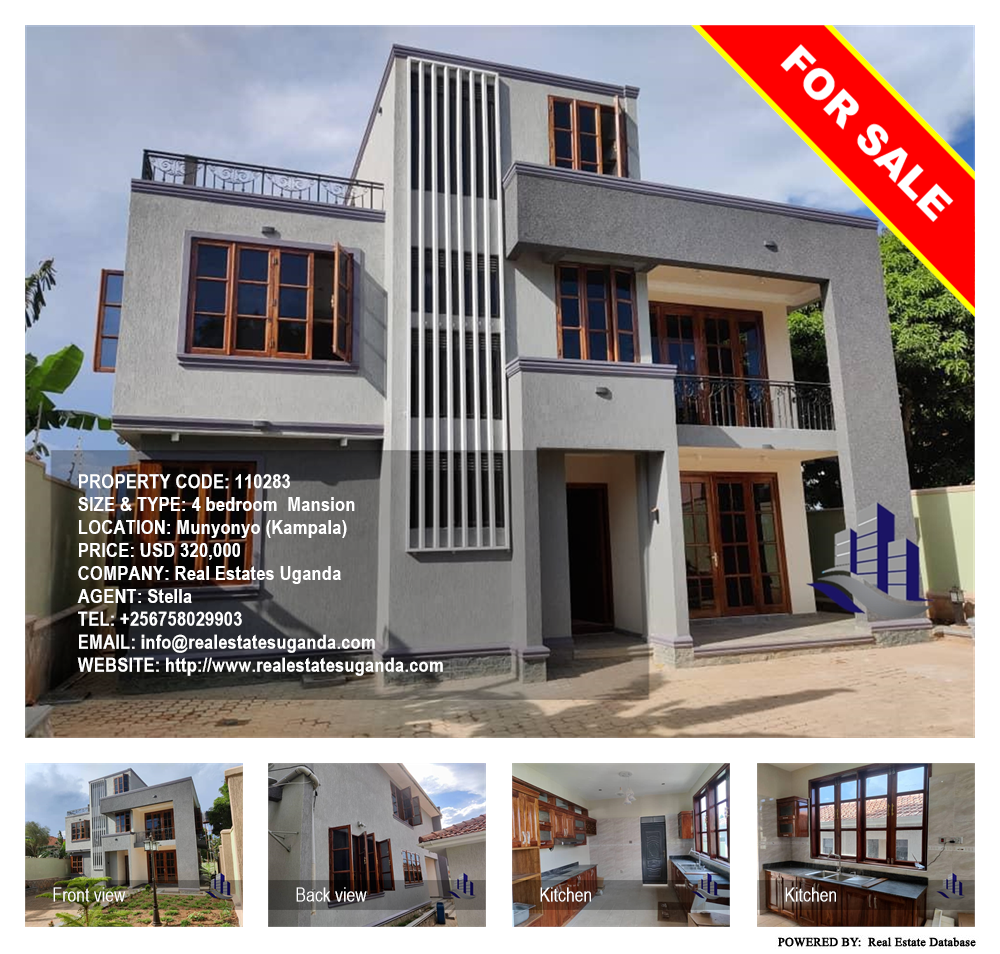 4 bedroom Mansion  for sale in Munyonyo Kampala Uganda, code: 110283