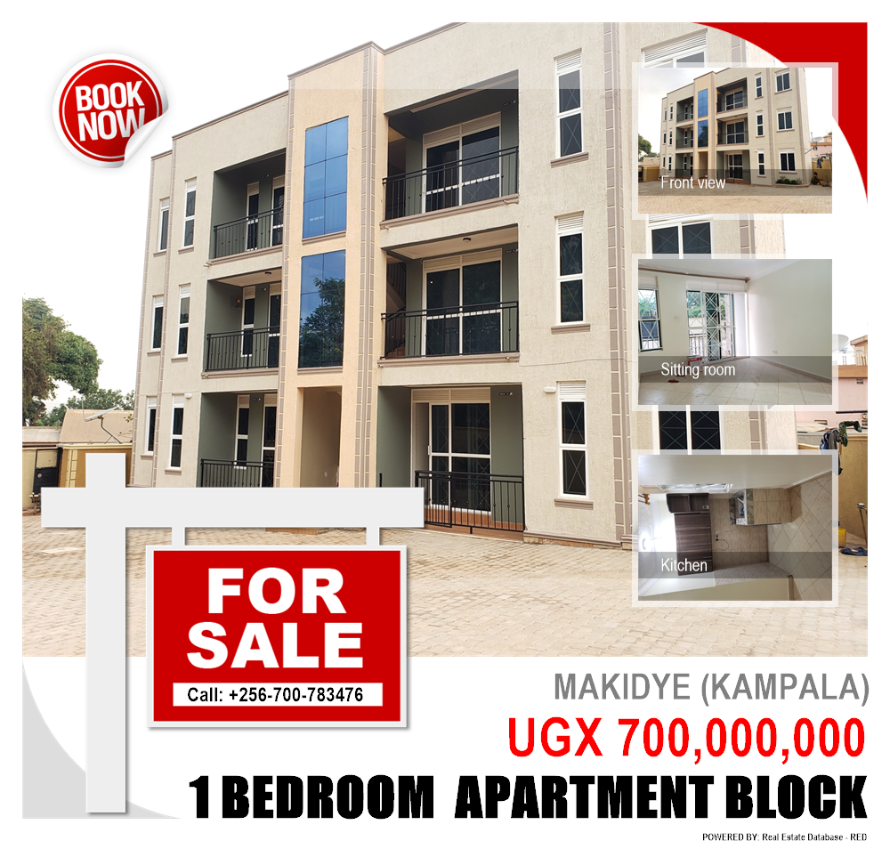 1 bedroom Apartment block  for sale in Makindye Kampala Uganda, code: 110285