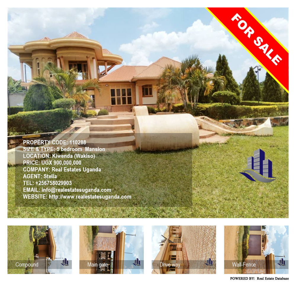 5 bedroom Mansion  for sale in Kiwenda Wakiso Uganda, code: 110288