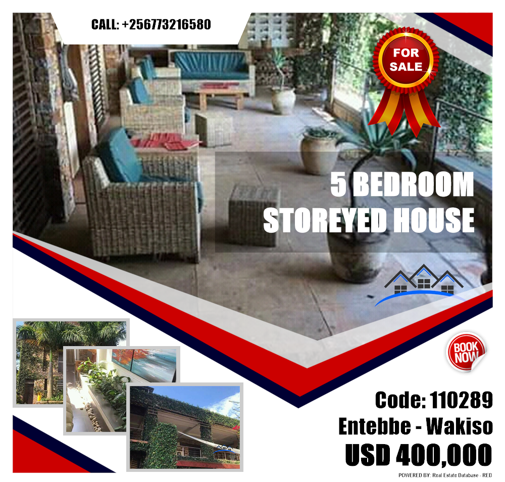 5 bedroom Storeyed house  for sale in Entebbe Wakiso Uganda, code: 110289