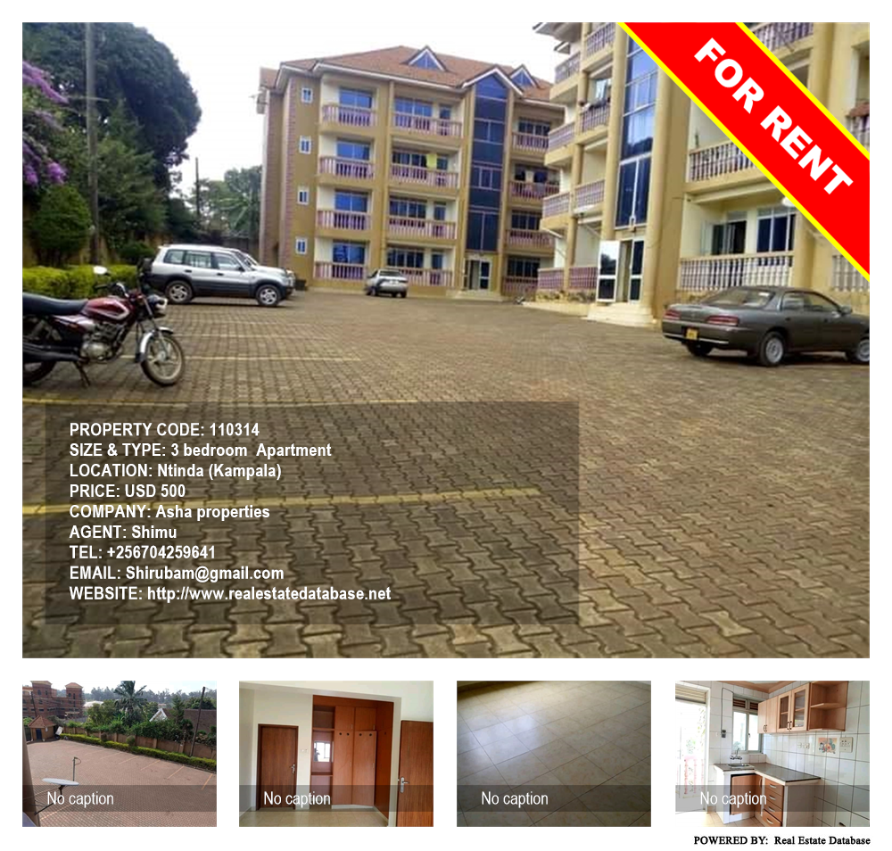 3 bedroom Apartment  for rent in Ntinda Kampala Uganda, code: 110314