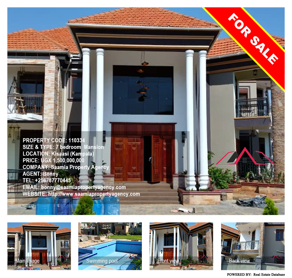 7 bedroom Mansion  for sale in Kisaasi Kampala Uganda, code: 110334