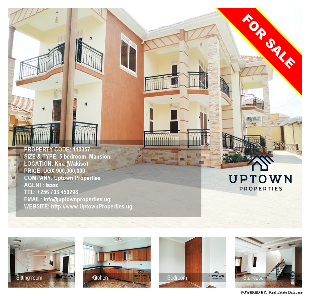 5 bedroom Mansion  for sale in Kira Wakiso Uganda, code: 110357
