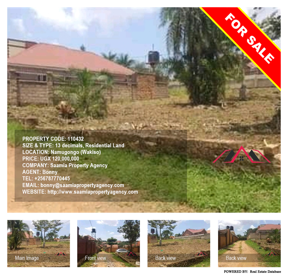 Residential Land  for sale in Namugongo Wakiso Uganda, code: 110432