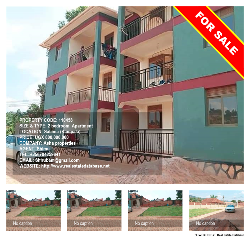 2 bedroom Apartment  for sale in Salaama Kampala Uganda, code: 110458