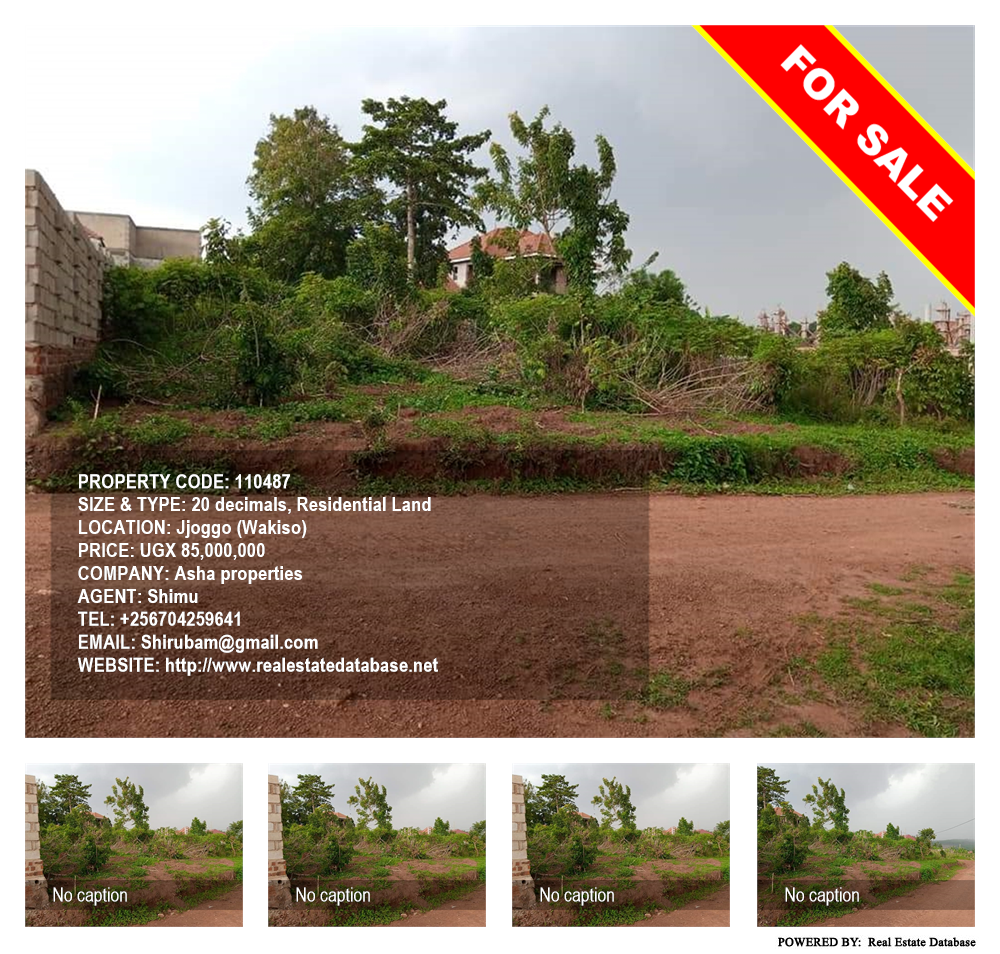 Residential Land  for sale in Jjoggo Wakiso Uganda, code: 110487