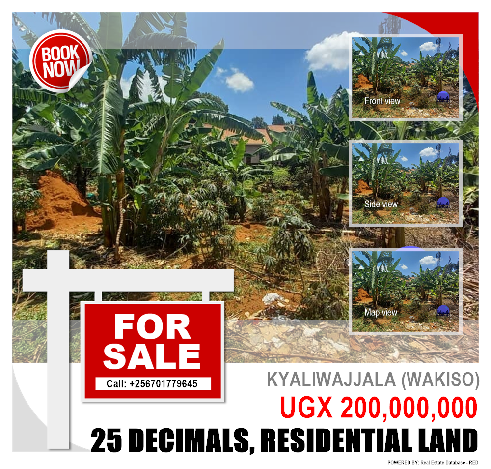 Residential Land  for sale in Kyaliwajjala Wakiso Uganda, code: 110496