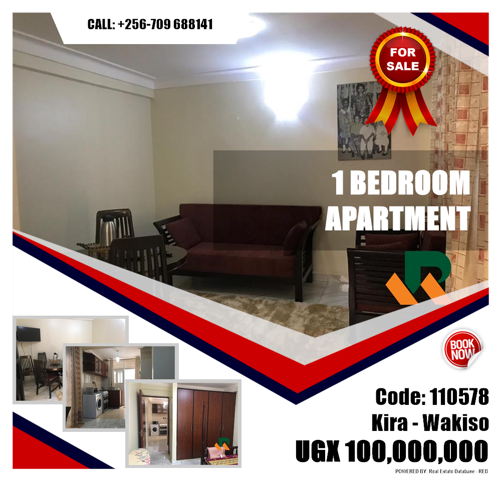 1 bedroom Apartment  for sale in Kira Wakiso Uganda, code: 110578