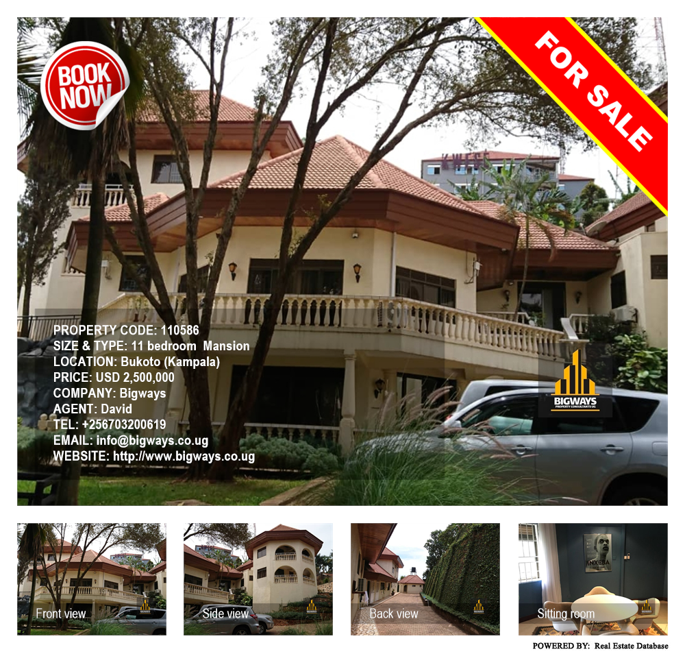 11 bedroom Mansion  for sale in Bukoto Kampala Uganda, code: 110586