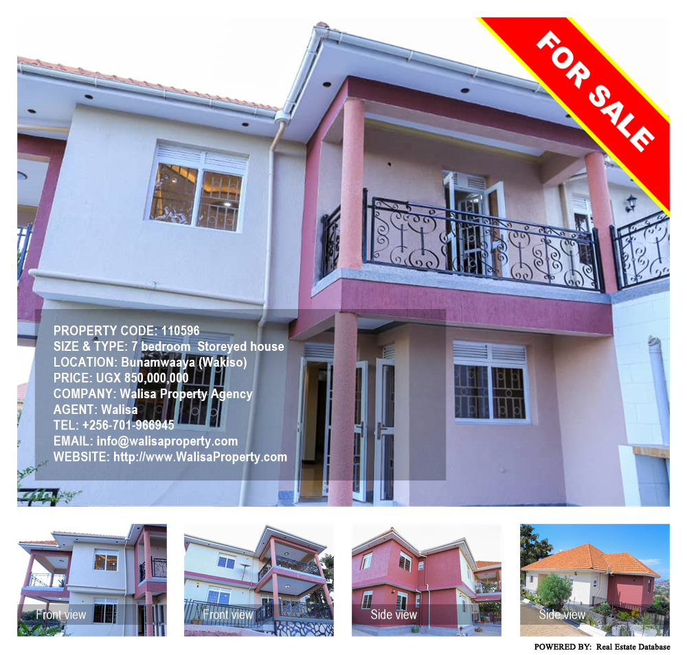 7 bedroom Storeyed house  for sale in Bunamwaaya Wakiso Uganda, code: 110596