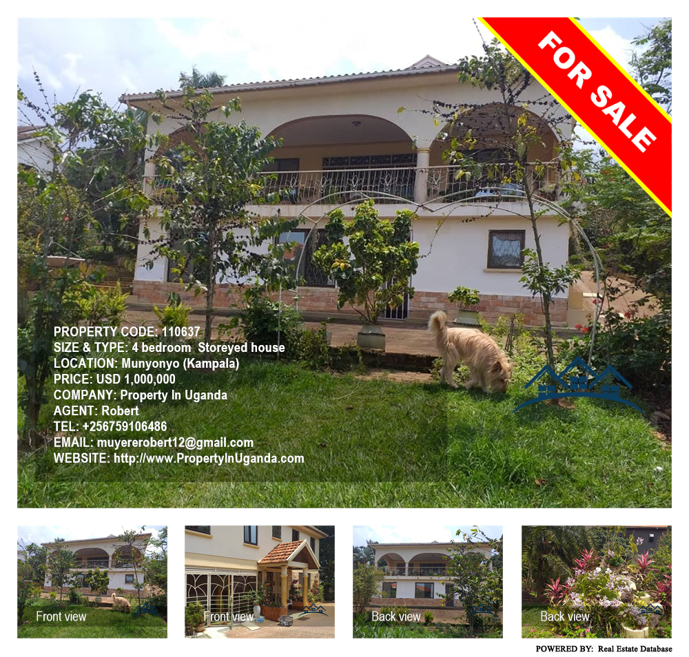 4 bedroom Storeyed house  for sale in Munyonyo Kampala Uganda, code: 110637