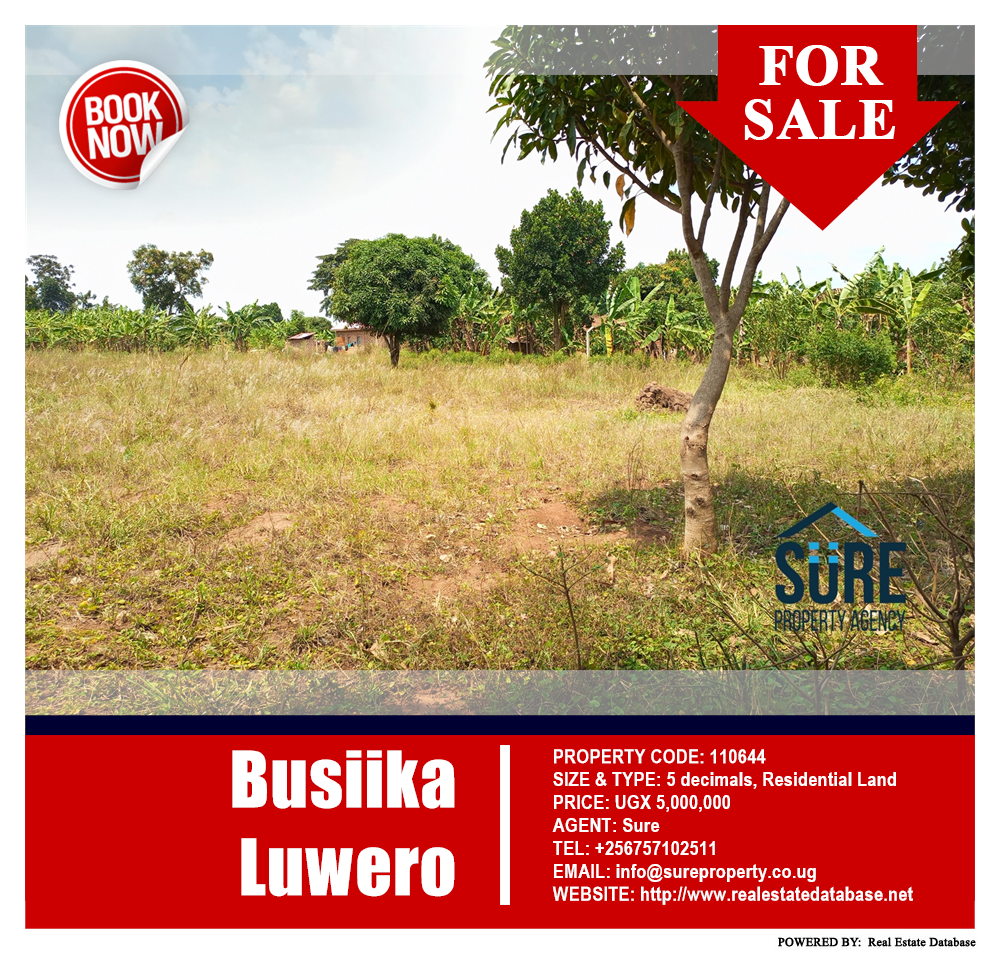Residential Land  for sale in Busiika Luwero Uganda, code: 110644