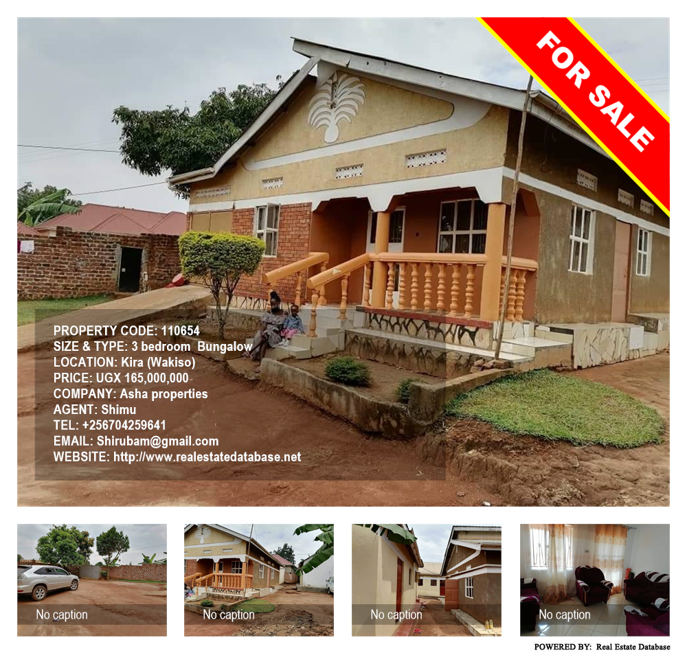 3 bedroom Bungalow  for sale in Kira Wakiso Uganda, code: 110654