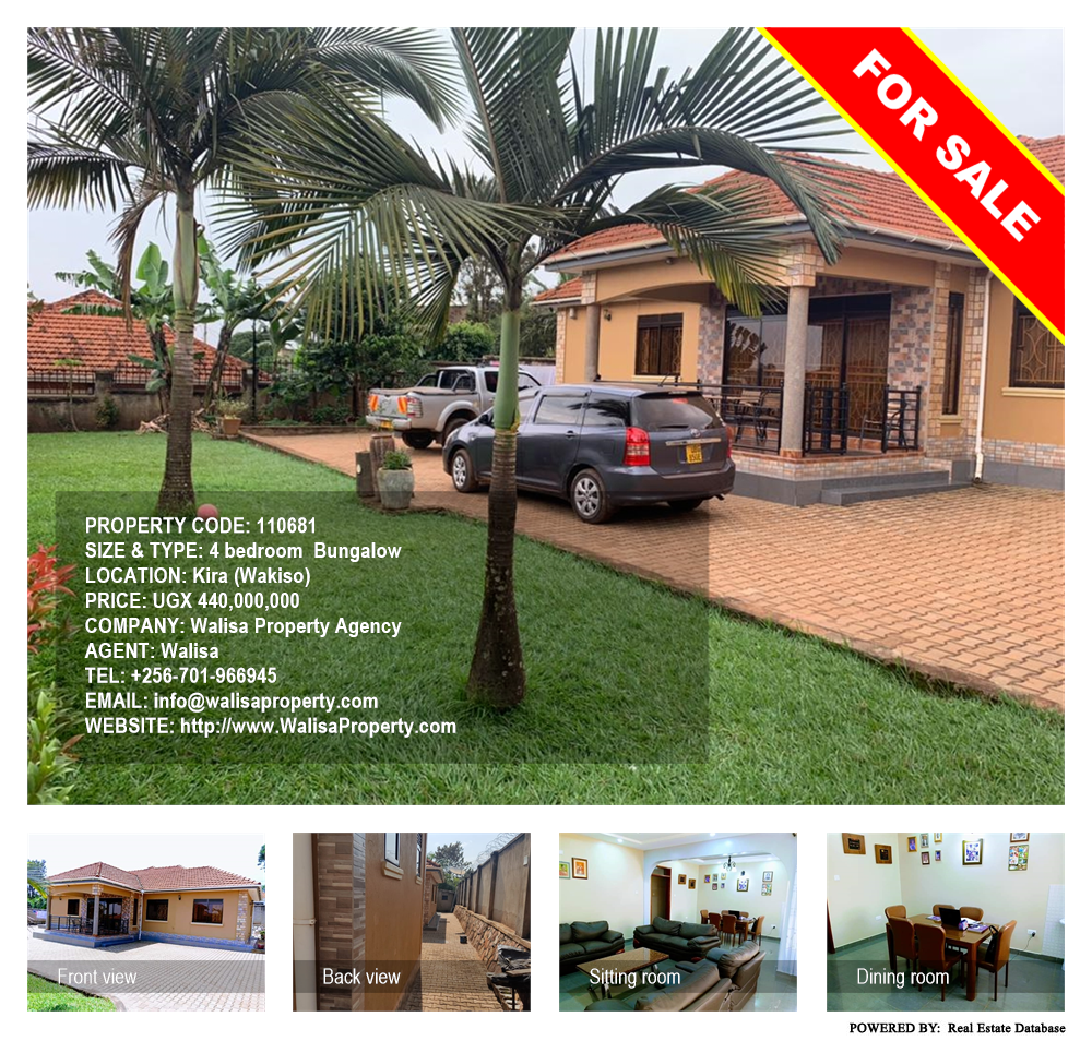 4 bedroom Bungalow  for sale in Kira Wakiso Uganda, code: 110681