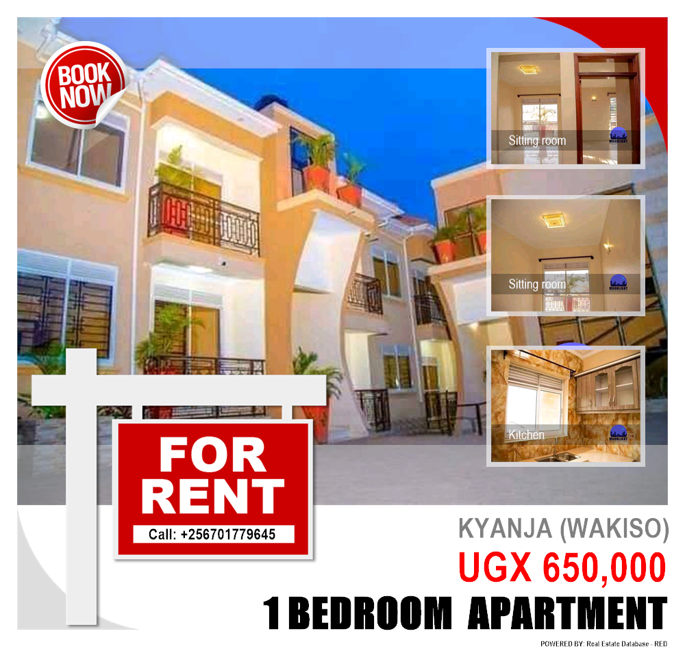 1 bedroom Apartment  for rent in Kyanja Wakiso Uganda, code: 110682