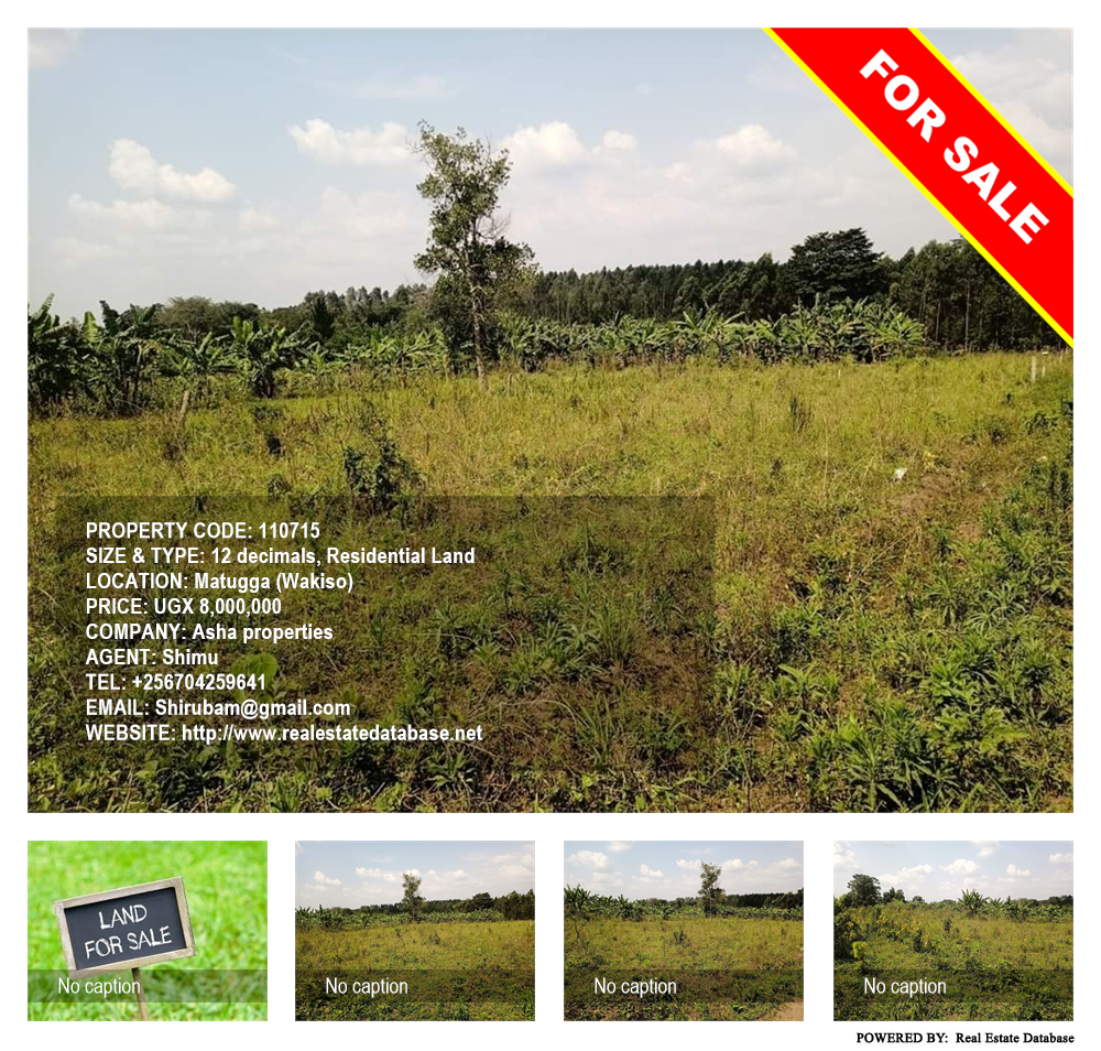 Residential Land  for sale in Matugga Wakiso Uganda, code: 110715