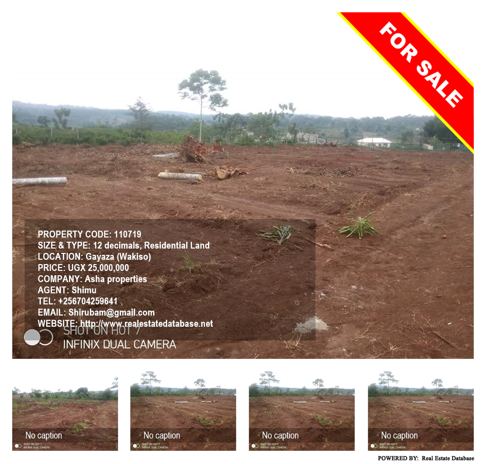 Residential Land  for sale in Gayaza Wakiso Uganda, code: 110719