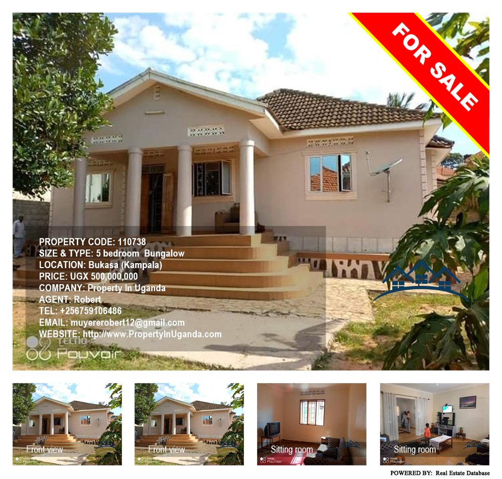 5 bedroom Bungalow  for sale in Bukasa Kampala Uganda, code: 110738