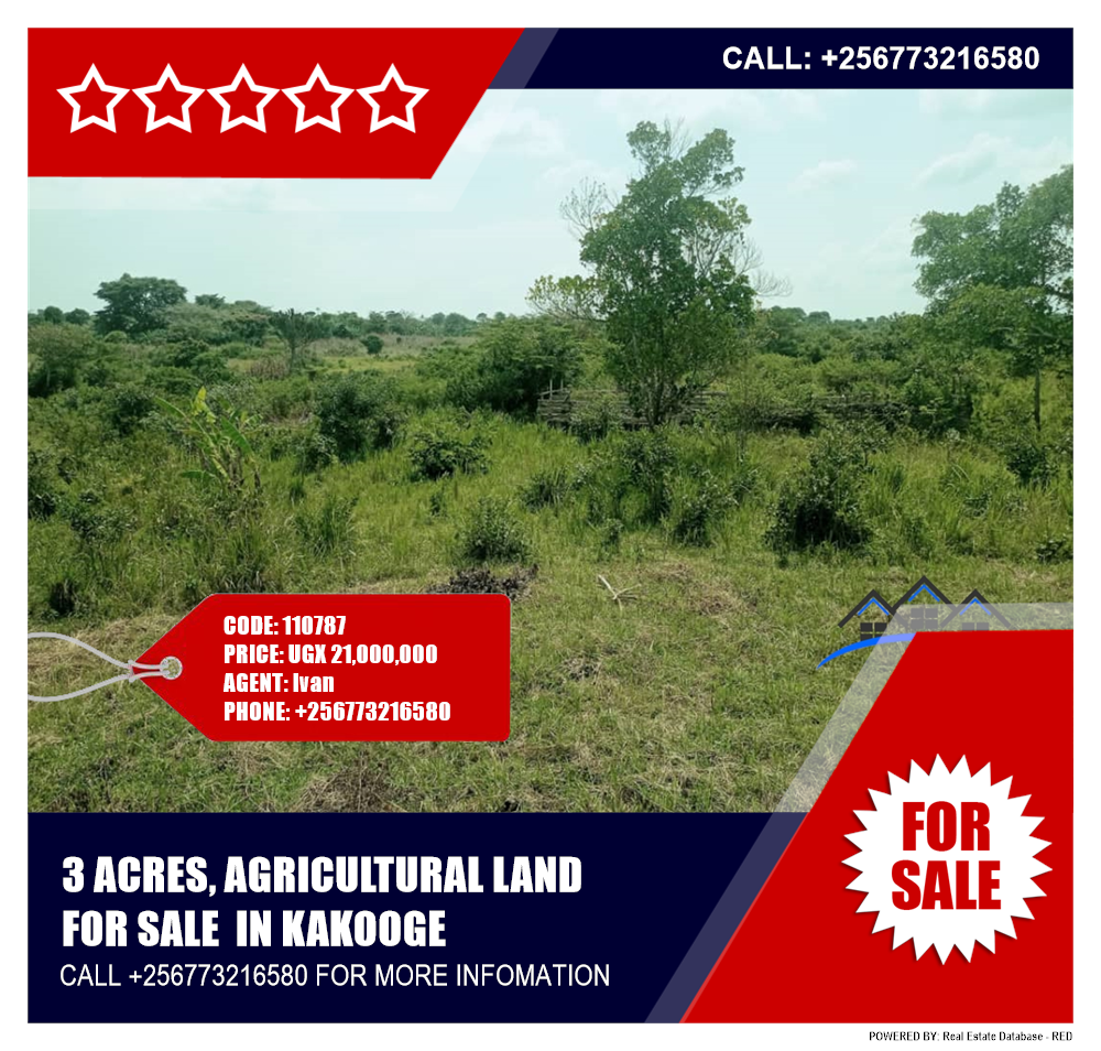 Agricultural Land  for sale in Kakooge Luweero Uganda, code: 110787