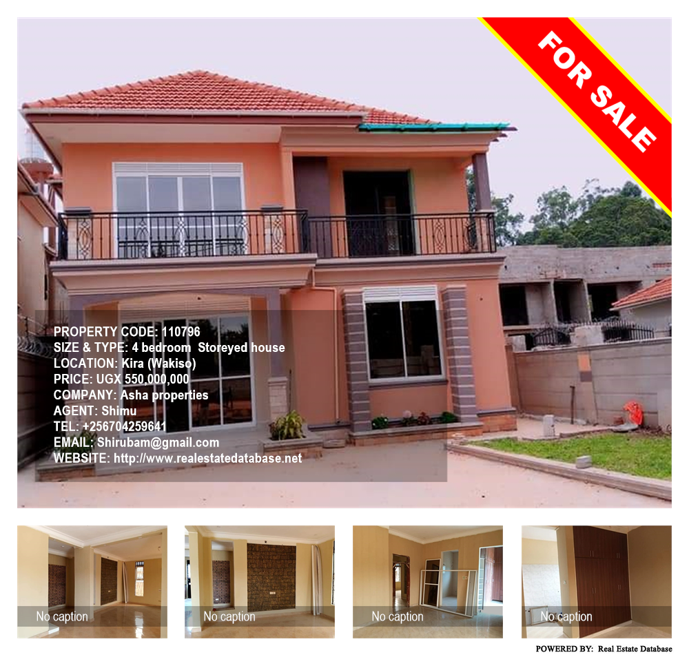 4 bedroom Storeyed house  for sale in Kira Wakiso Uganda, code: 110796
