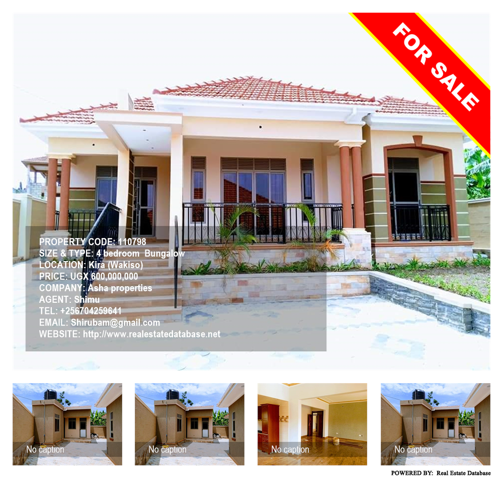 4 bedroom Bungalow  for sale in Kira Wakiso Uganda, code: 110798