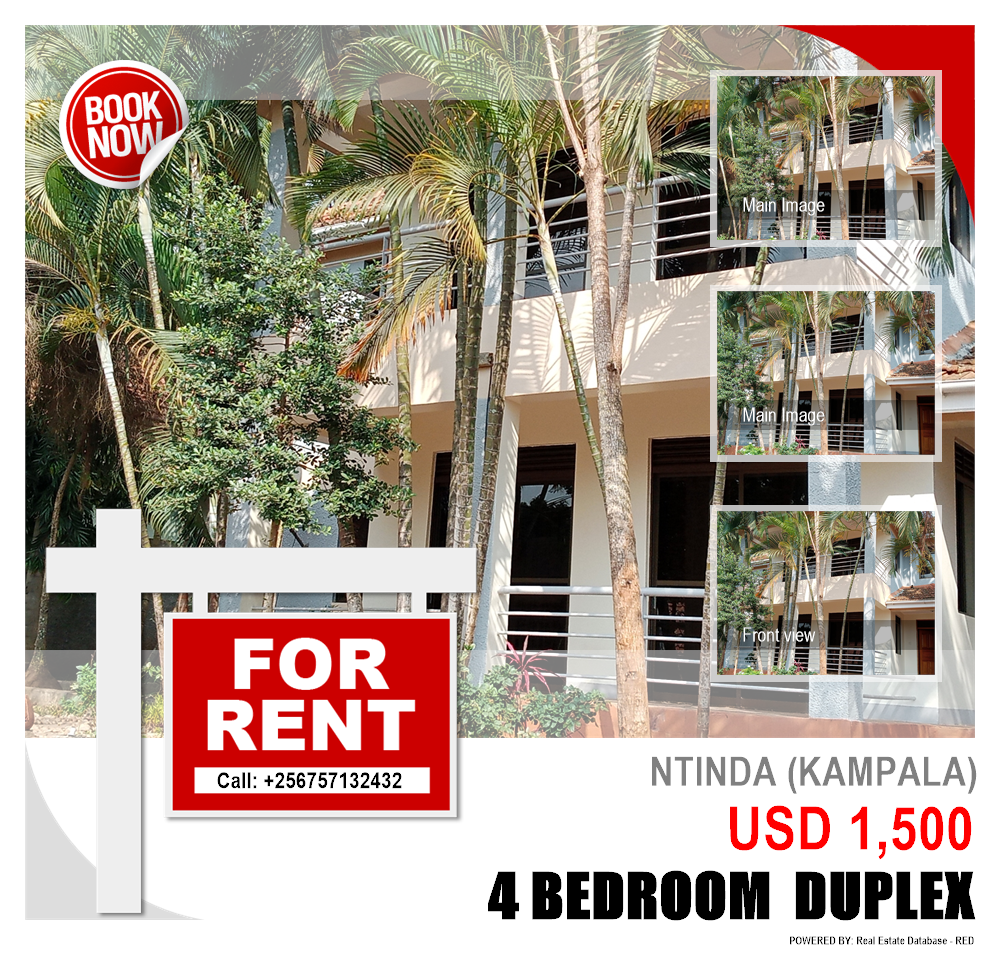 4 bedroom Duplex  for rent in Ntinda Kampala Uganda, code: 110807