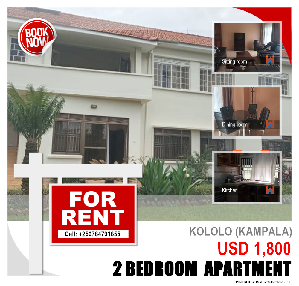 2 bedroom Apartment  for rent in Kololo Kampala Uganda, code: 110810