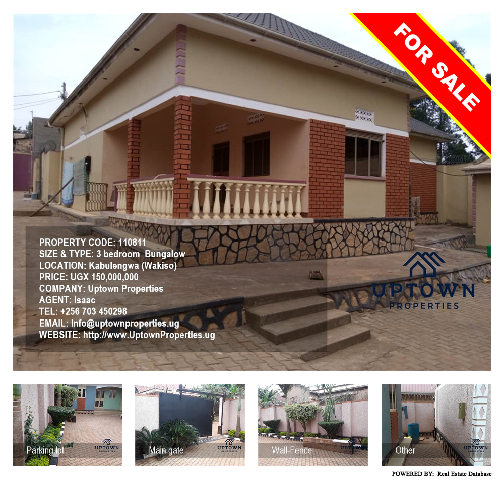 3 bedroom Bungalow  for sale in Kabulengwa Wakiso Uganda, code: 110811