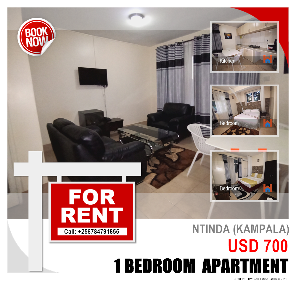 1 bedroom Apartment  for rent in Ntinda Kampala Uganda, code: 110846